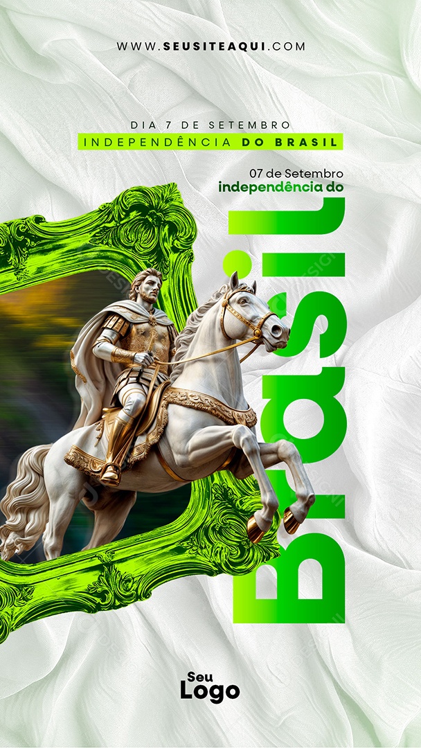 Story Dia da Independência do Brasil 07 de Setembro Social Media PSD Editável