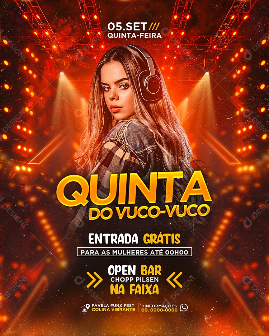 Flyer Quinta Do Vuco Vuco Social Media PSD Editável