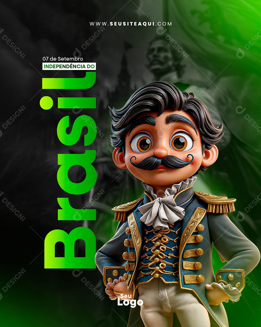 Dia da Independência do Brasil 07 de Setembro Social Media PSD Editável