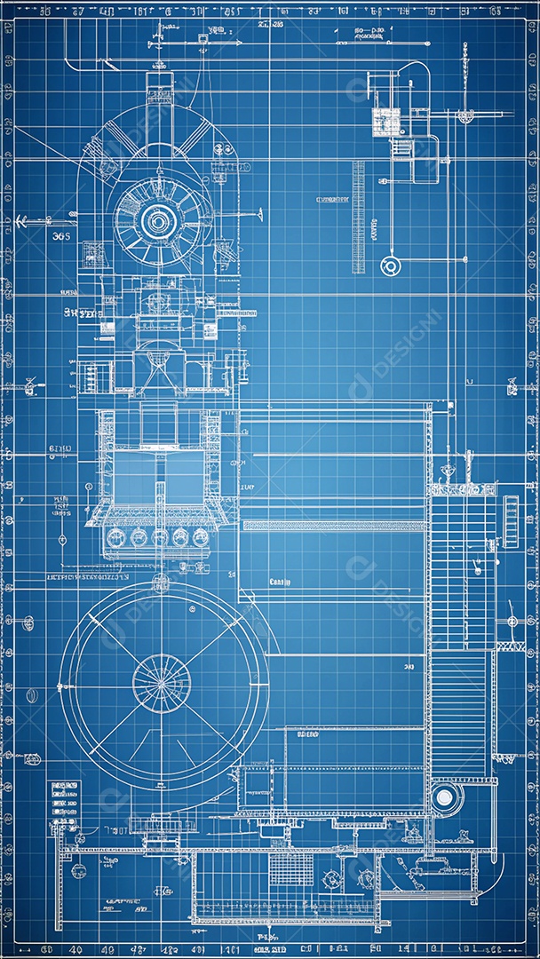 Uma planta grande de um projeto