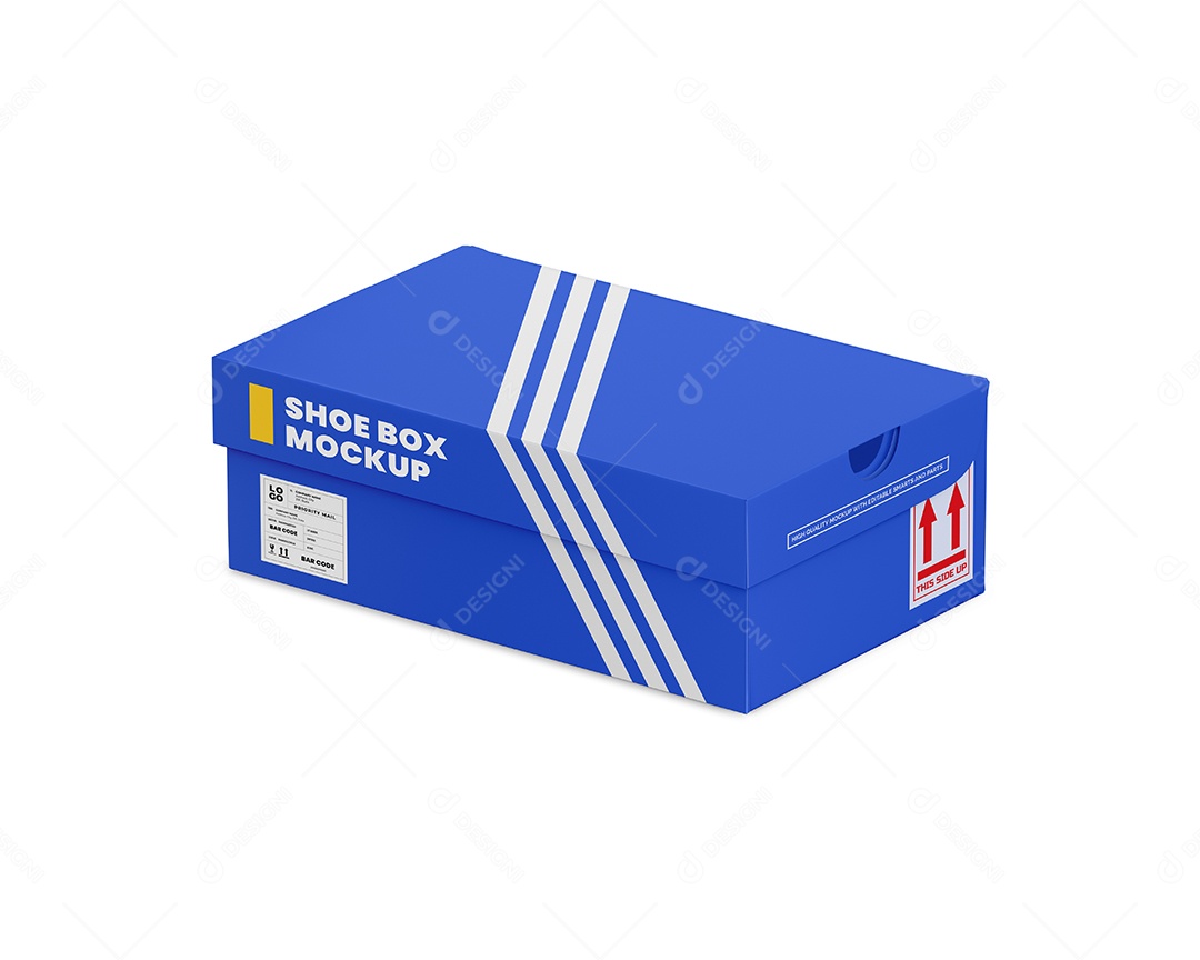 Caixa de Papelão Mockup PSD Editável