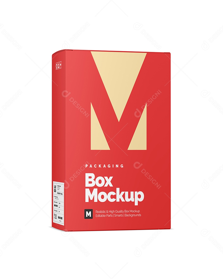 Mockup Cardboard Box PSD Editable