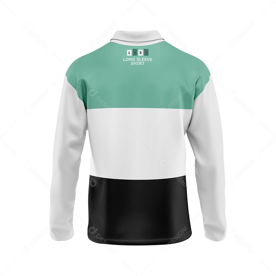 Camiseta de Manga Longa Mockup PSD Editável