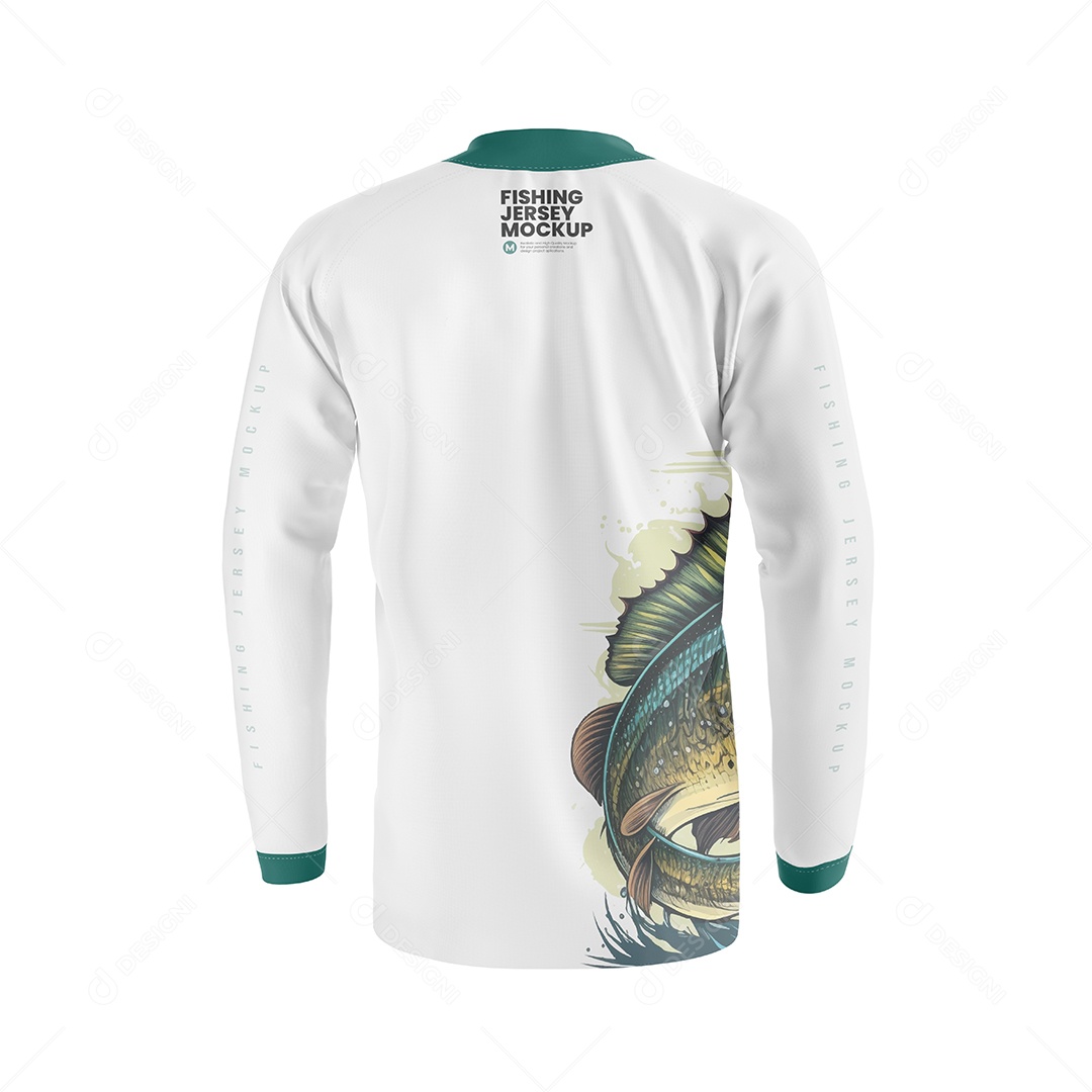Camisa de Pesca Mockup PSD Editável