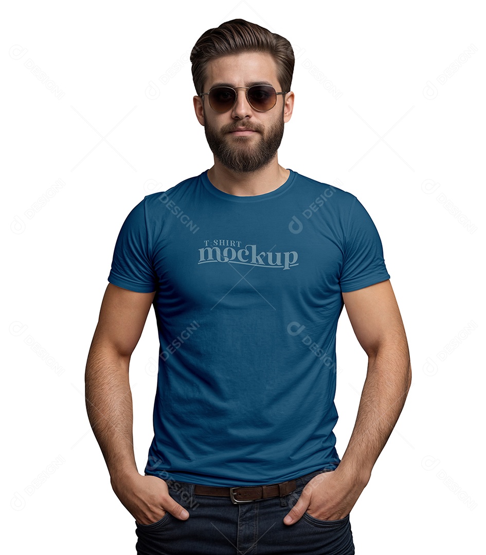 Modelo de Camiseta Mockup PSD Editável