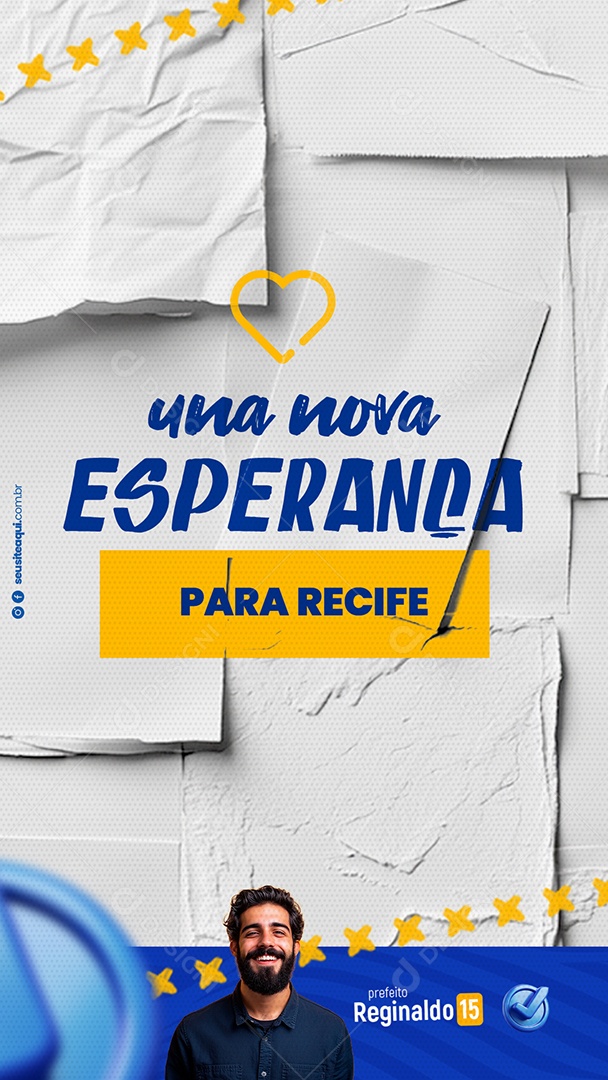 Story Política uma Nova Esperança para Recife Social Media PSD Editável