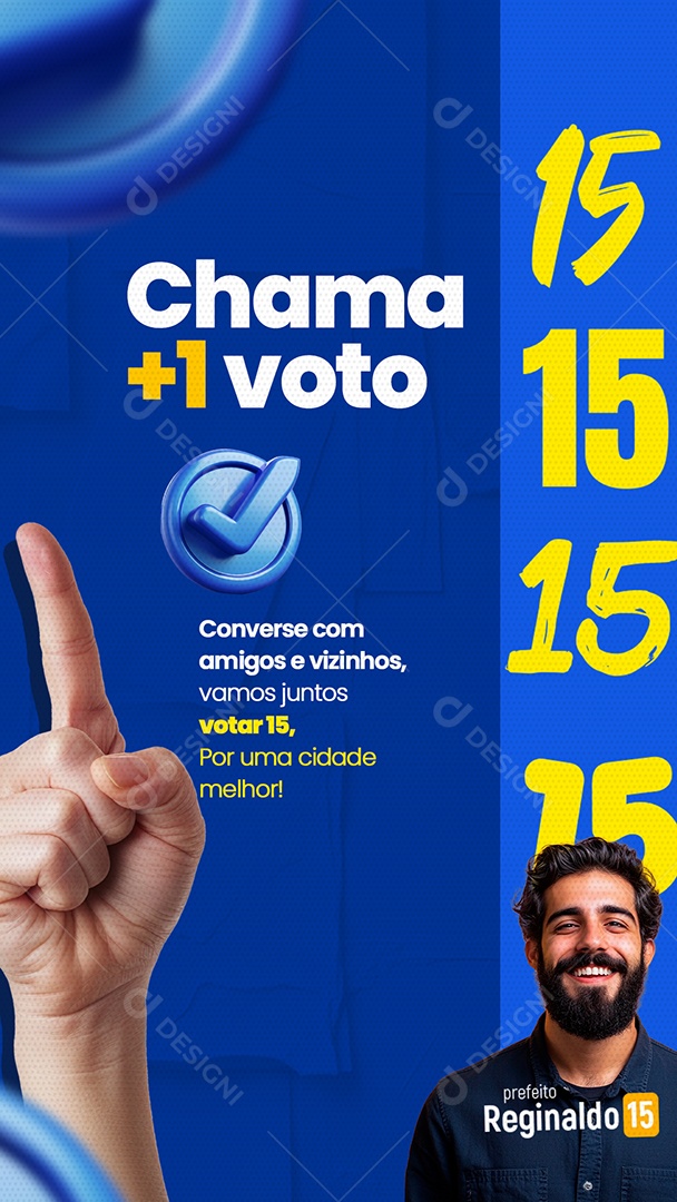 Story Política Nossa Cidade já Escolheu Vamos Juntos por Amor a Recife Social Media PSD Editável