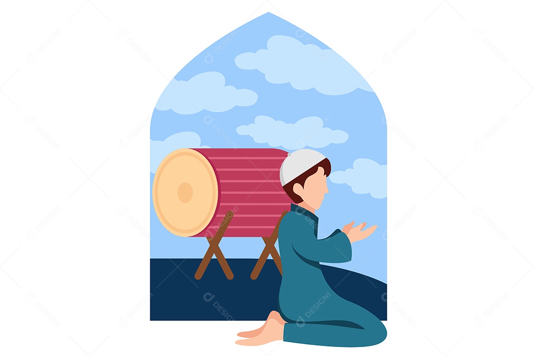 Conceito de Ilustração do Ramadan Vetor EPS