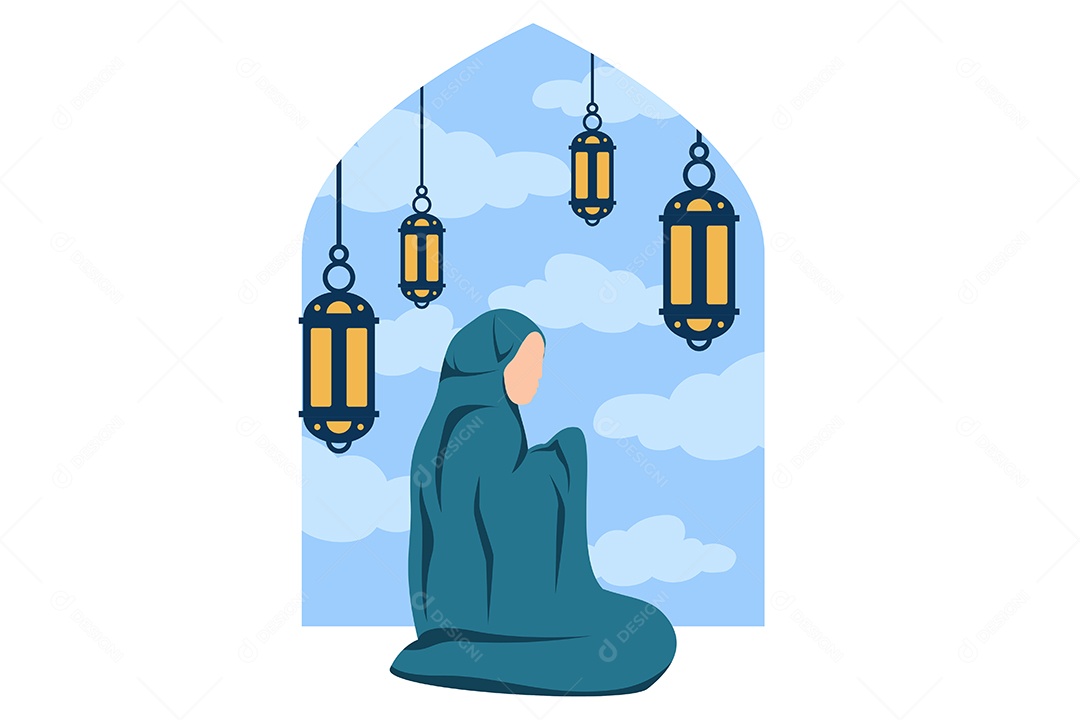 Conceito de Ilustração do Ramadan Vetor EPS