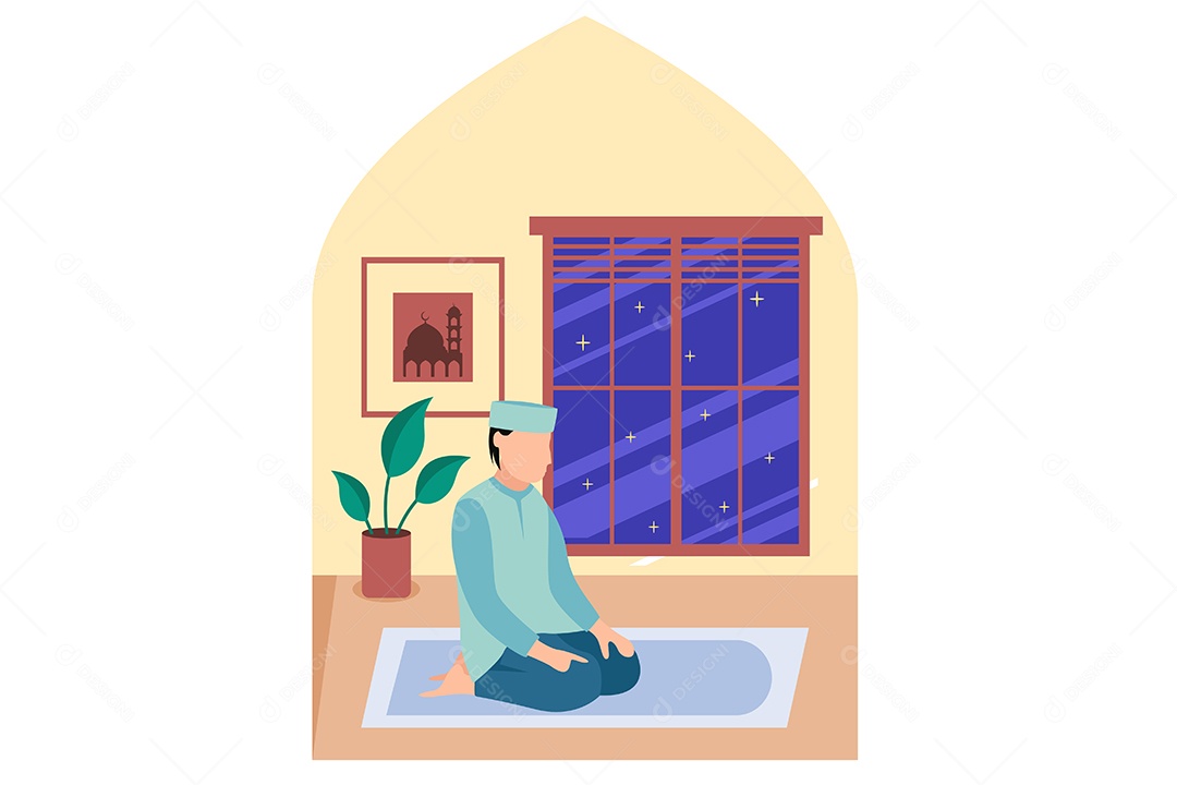 Conceito de Ilustração do Ramadan Vetor EPS