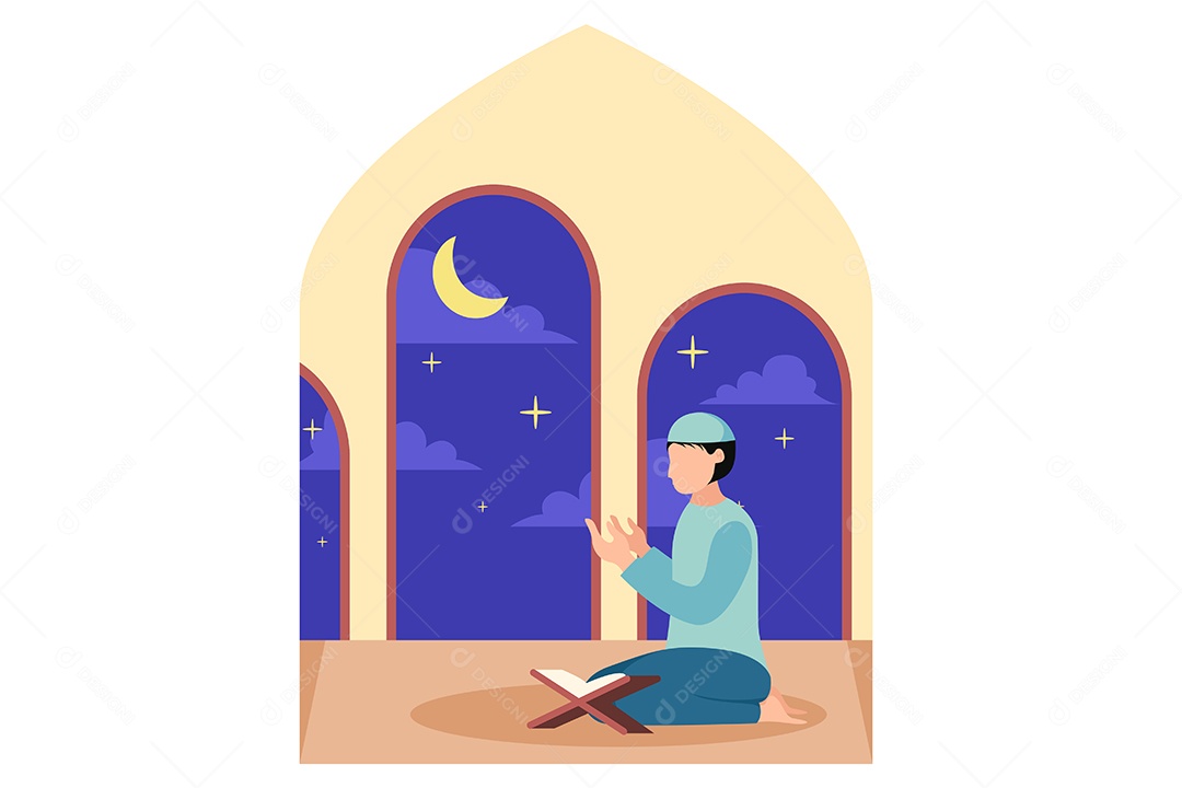 Conceito de Ilustração do Ramadan Vetor EPS