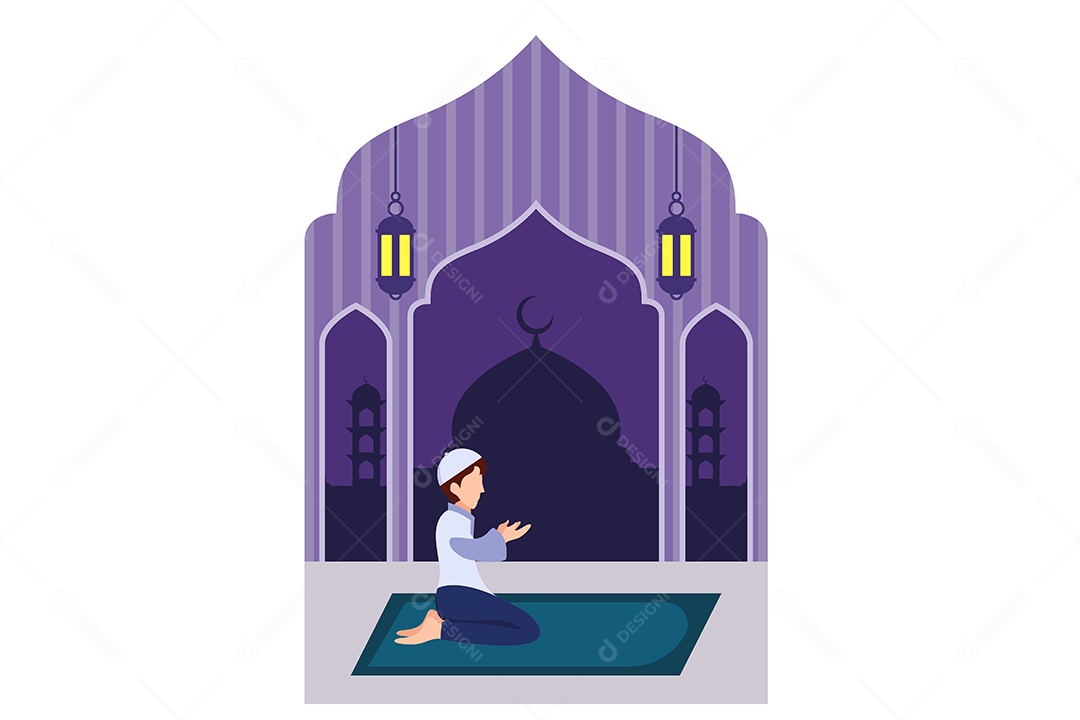 Conceito de Ilustração do Ramadan Vetor EPS