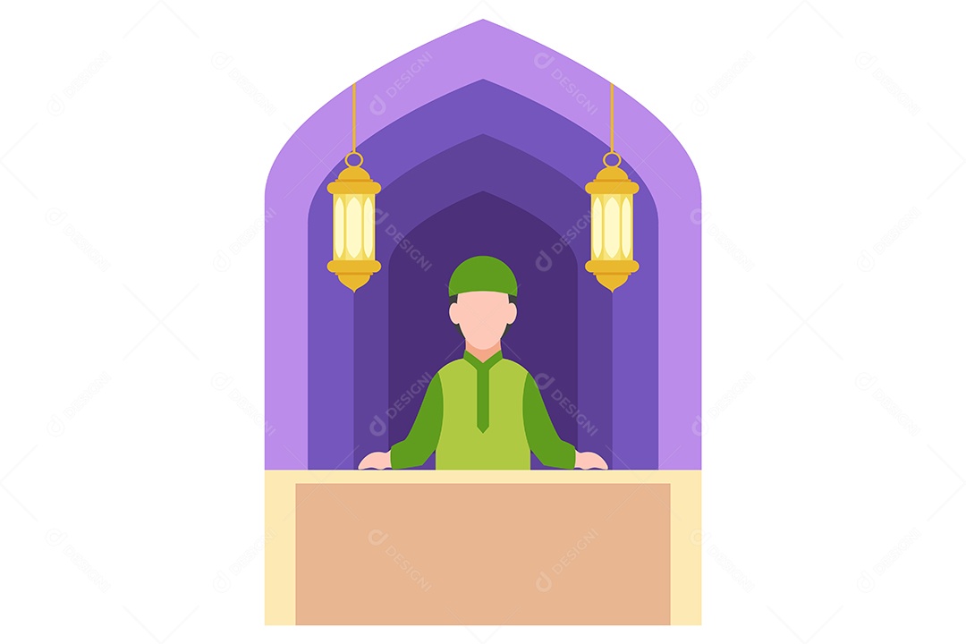 Conceito de Ilustração do Ramadan Vetor EPS