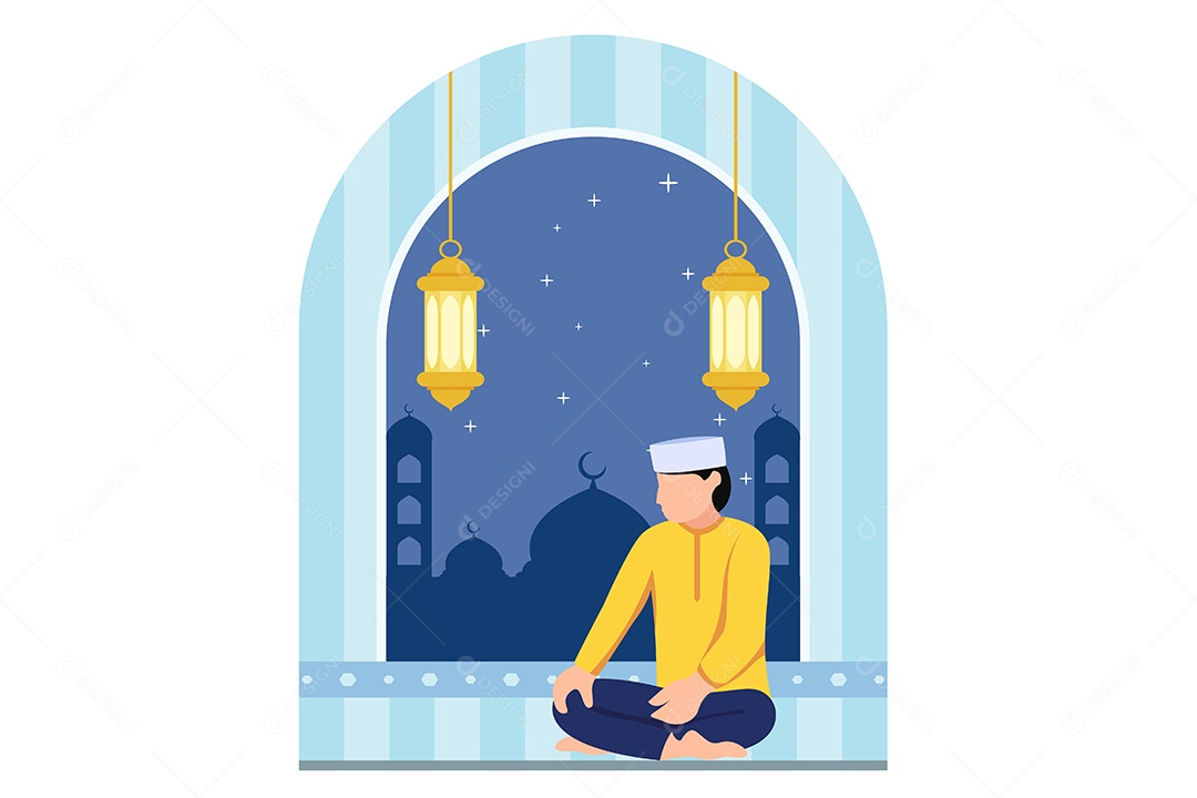 Conceito de Ilustração do Ramadan Vetor EPS