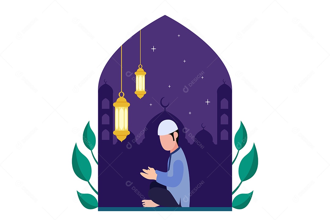 Conceito de Ilustração do Ramadan Vetor EPS