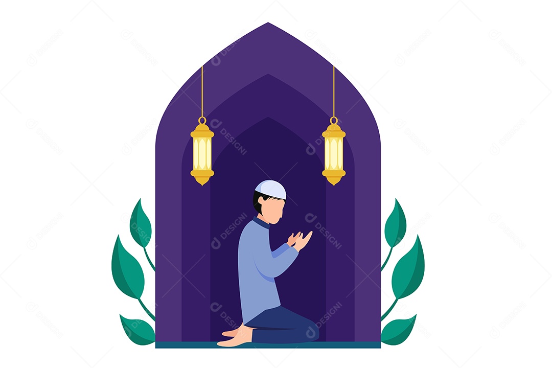 Conceito de Ilustração do Ramadan Vetor EPS