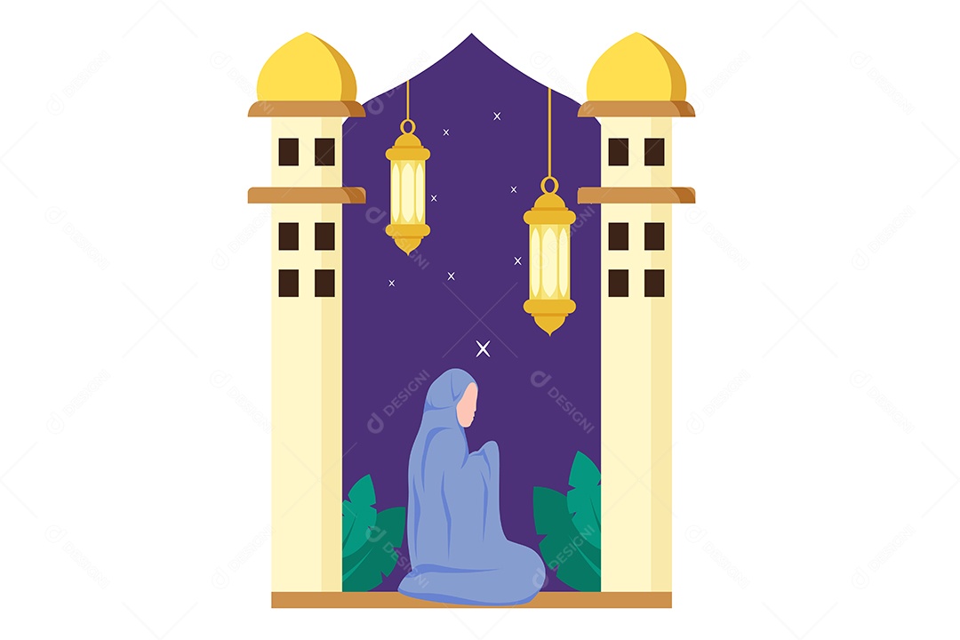 Conceito de Ilustração do Ramadan Vetor EPS