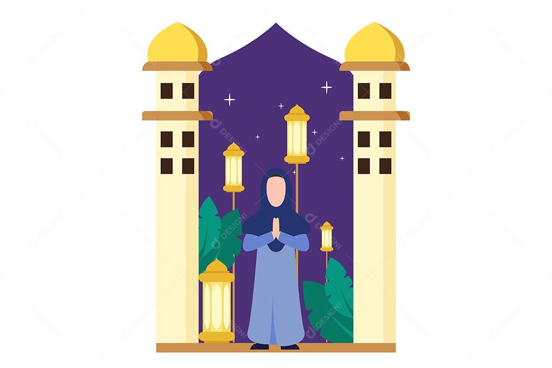 Conceito de Ilustração do Ramadan Vetor EPS