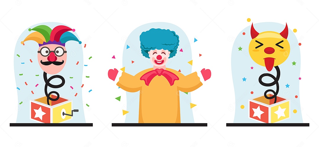 Ilustração do Dia da Mentira 01 de Abril Vetor EPS