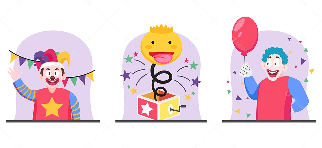 Ilustração do Dia da Mentira 01 de Abril Vetor EPS