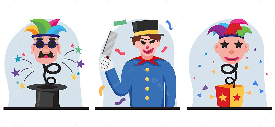 Ilustração do Dia da Mentira 01 de Abril Vetor EPS