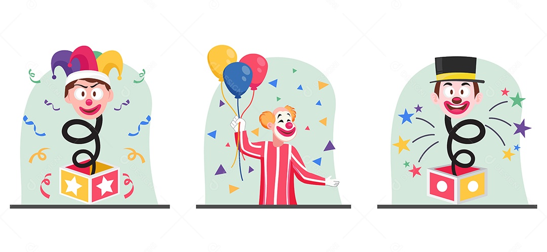 Ilustração do Dia da Mentira 01 de Abril Vetor EPS