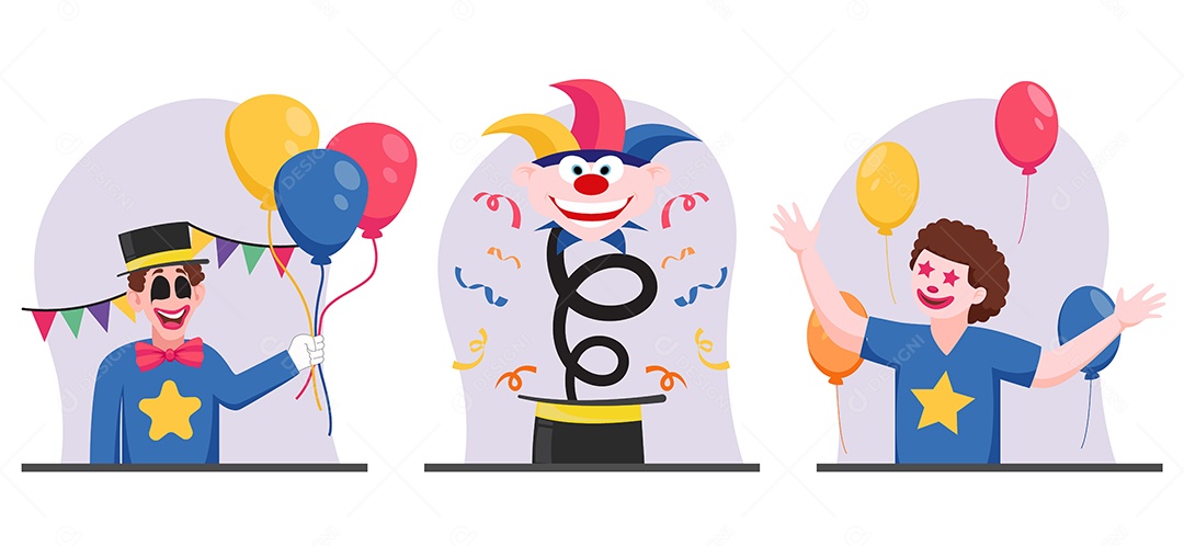 Ilustração do Dia da Mentira 01 de Abril Vetor EPS