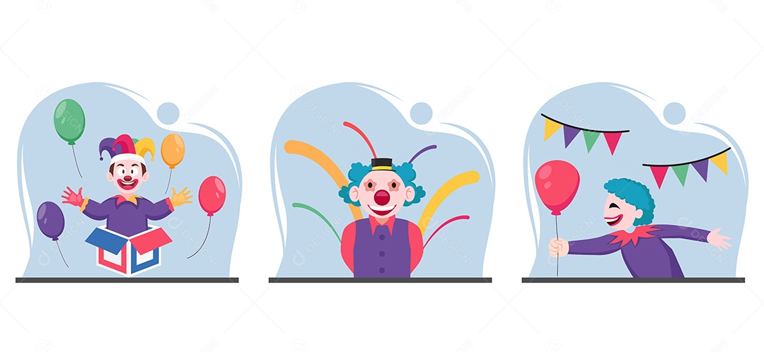 Ilustração do Dia da Mentira 01 de Abril Vetor EPS