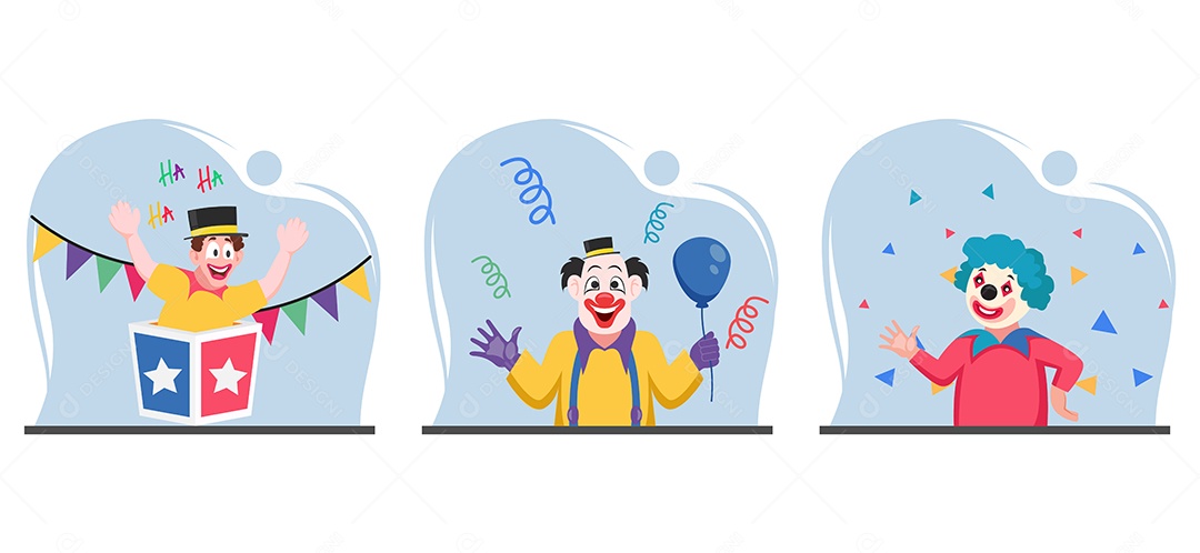 Ilustração do Dia da Mentira 01 de Abril Vetor EPS