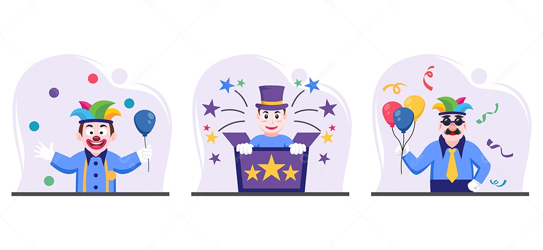 Ilustração do Dia da Mentira 01 de Abril Vetor EPS