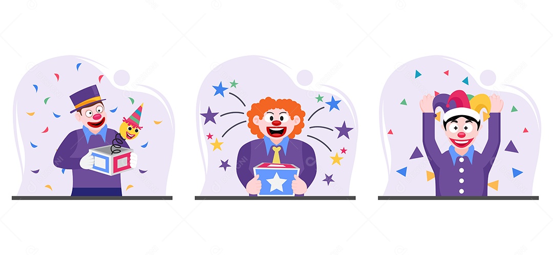 Ilustração do Dia da Mentira 01 de Abril Vetor EPS