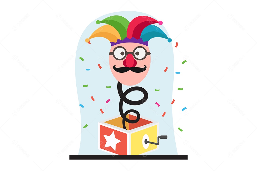 Ilustração do Dia da Mentira 01 de Abril Vetor EPS