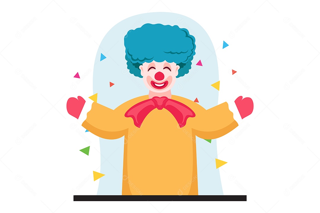 Ilustração do Dia da Mentira 01 de Abril Vetor EPS