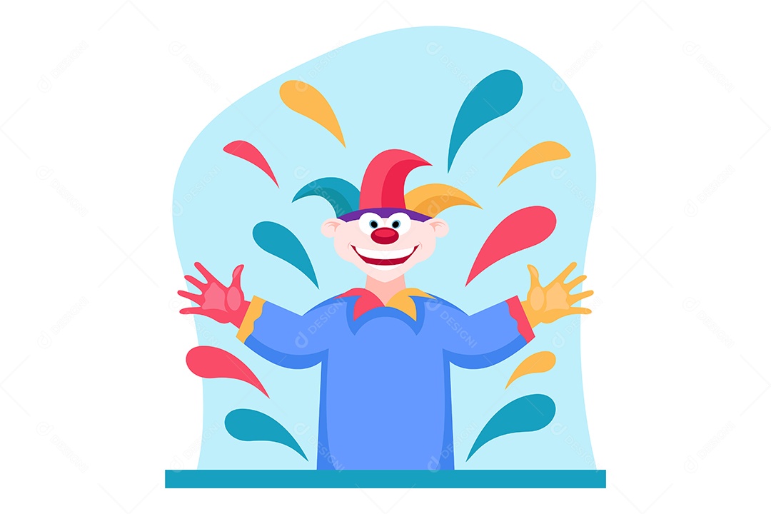 Ilustração do Dia da Mentira 01 de Abril Vetor EPS