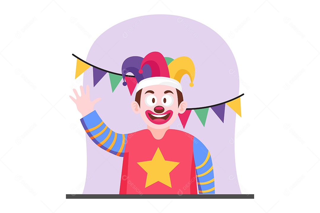 Ilustração do Dia da Mentira 01 de Abril Vetor EPS