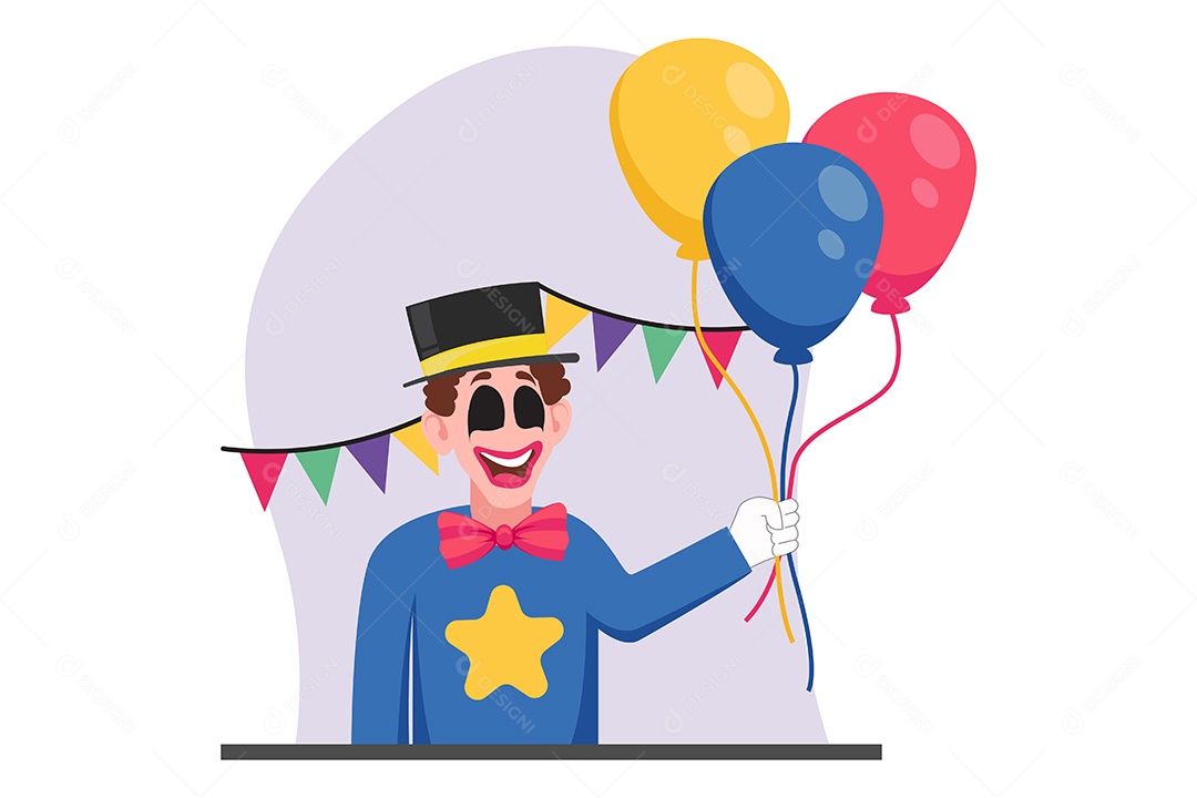 Ilustração do Dia da Mentira 01 de Abril Vetor EPS