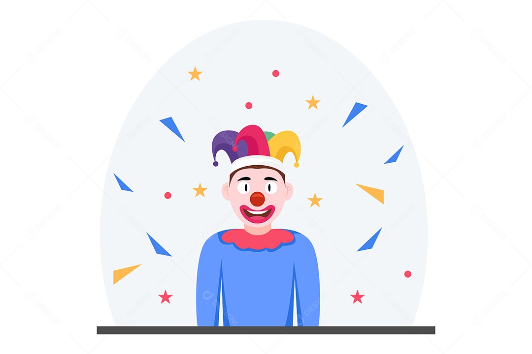 Ilustração do Dia da Mentira 01 de Abril Vetor EPS