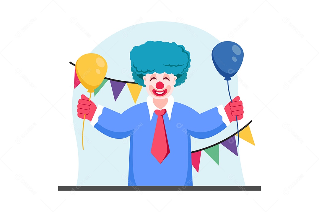 Ilustração do Dia da Mentira 01 de Abril Vetor EPS