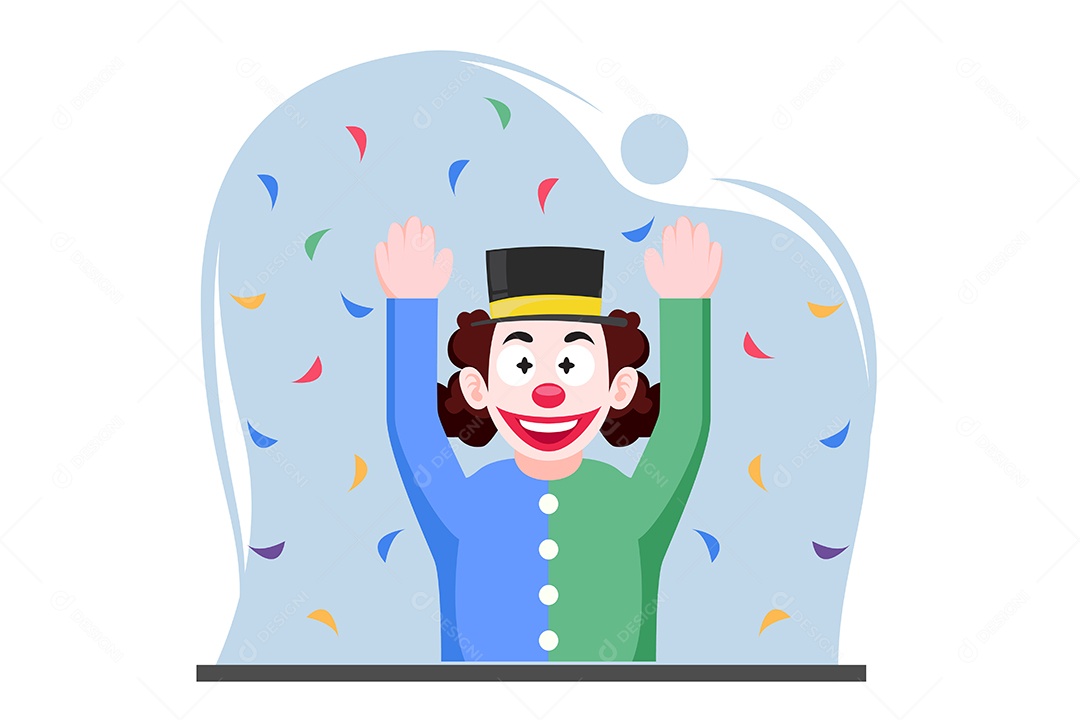 Ilustração do Dia da Mentira 01 de Abril Vetor EPS