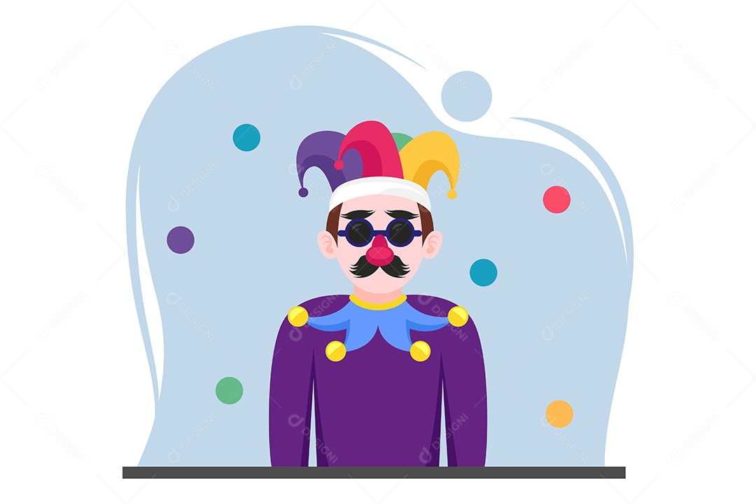 Ilustração do Dia da Mentira 01 de Abril Vetor EPS