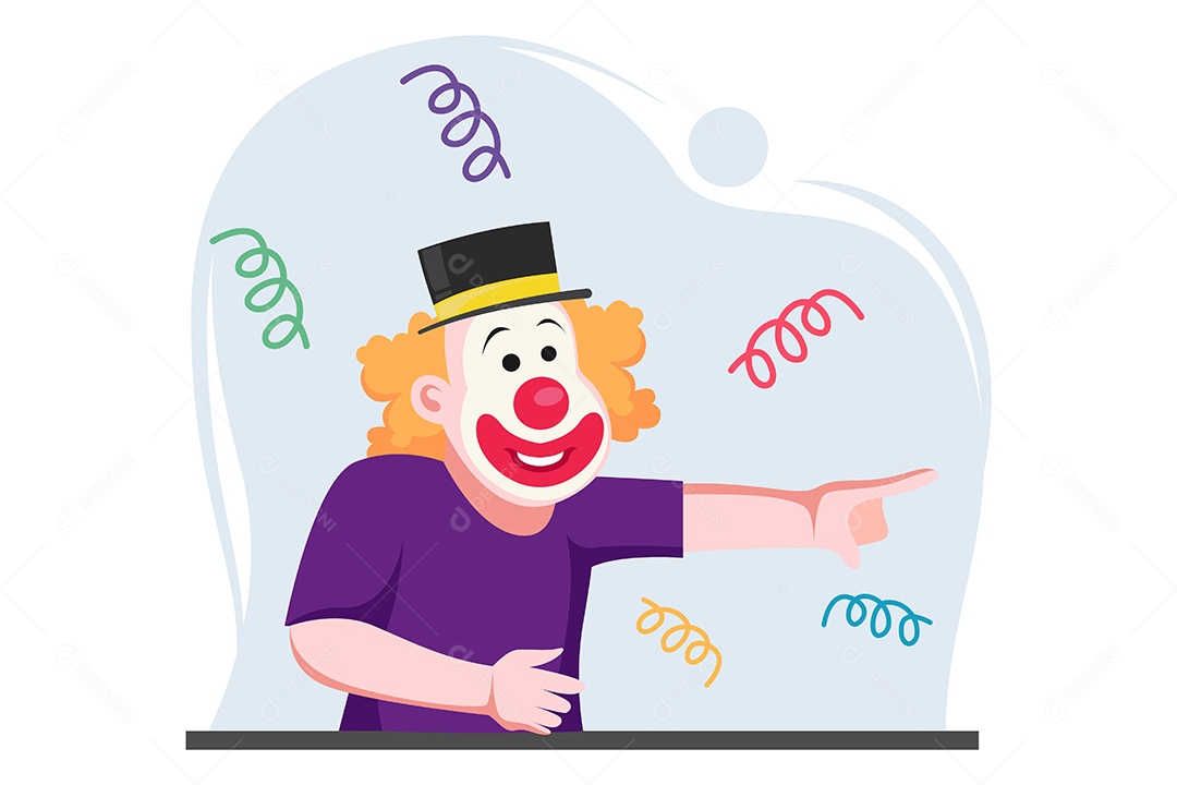 Ilustração do Dia da Mentira 01 de Abril Vetor EPS