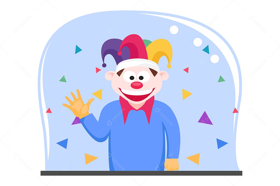 Ilustração do Dia da Mentira 01 de Abril Vetor EPS