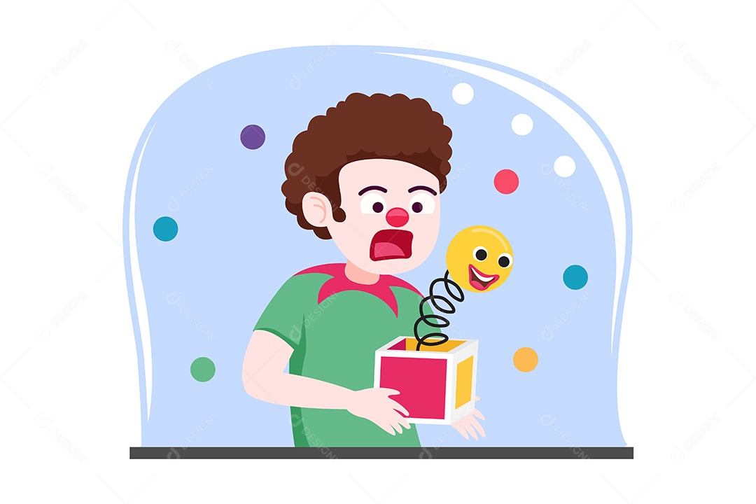 Ilustração do Dia da Mentira 01 de Abril Vetor EPS