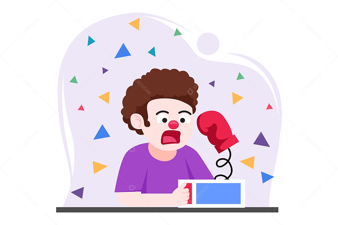 Ilustração do Dia da Mentira 01 de Abril Vetor EPS