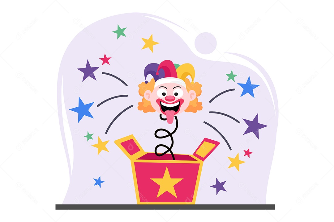 Ilustração do Dia da Mentira 01 de Abril Vetor EPS