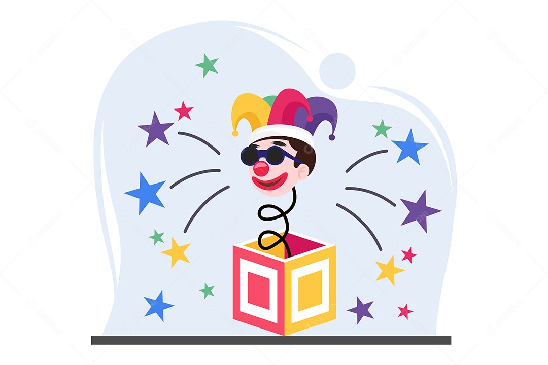 Ilustração do Dia da Mentira 01 de Abril Vetor EPS