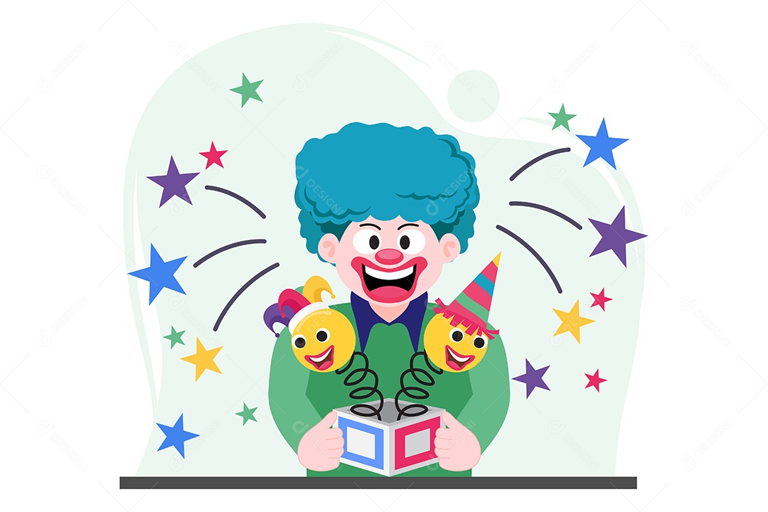 Ilustração do Dia da Mentira 01 de Abril Vetor EPS