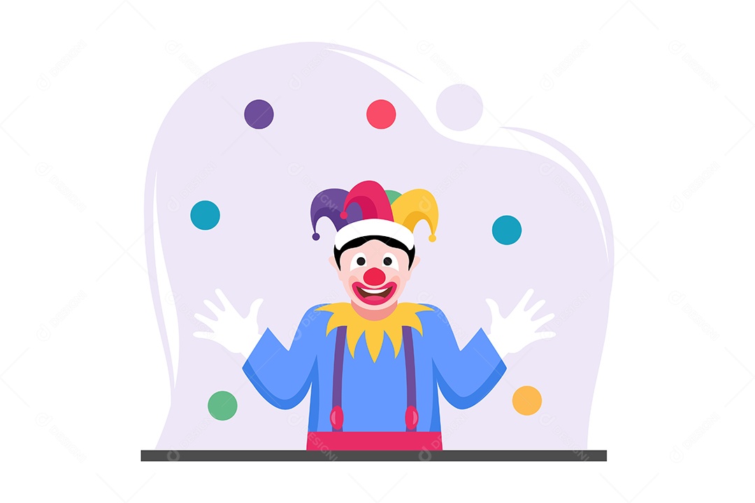 Ilustração do Dia da Mentira 01 de Abril Vetor EPS