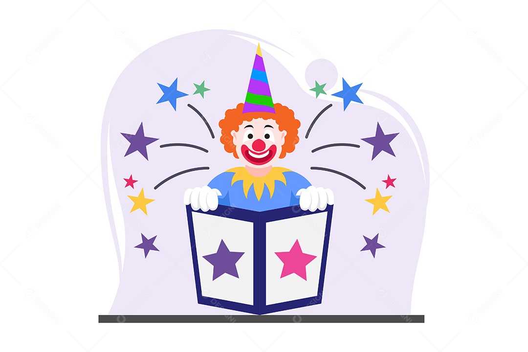 Ilustração do Dia da Mentira 01 de Abril Vetor EPS