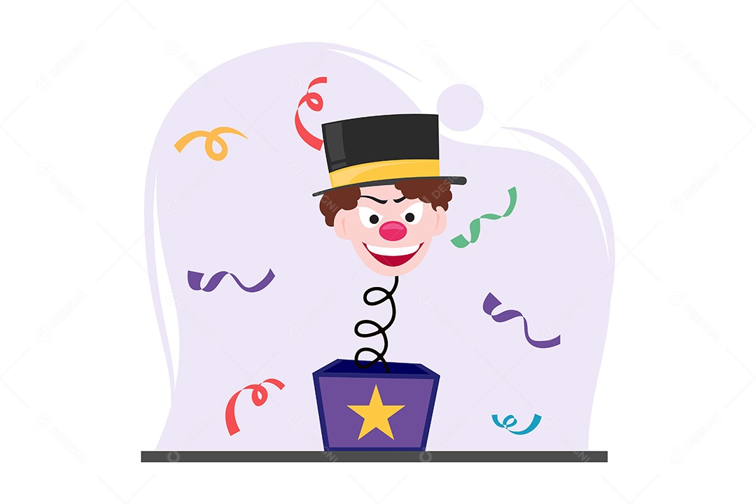 Ilustração do Dia da Mentira 01 de Abril Vetor EPS